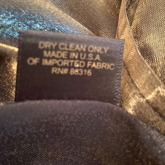 Finity Naturals Gold Shimmer Oversized Metallic Button Shirt Long Sleeve Size 2X - Picture 8 of 8